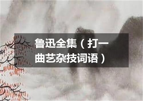 鲁迅全集（打一曲艺杂技词语）