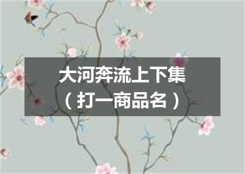 大河奔流上下集（打一商品名）