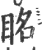 眳(印刷字体·宋·广韵)