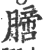 膪(印刷字体·宋·广韵)