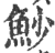 魦(印刷字体·宋·广韵)