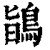 鴲(印刷字体·清·康熙字典)