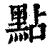 點(印刷字体·清·康熙字典)